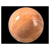 Polished Peach Moonstone Sphere, 2 Inches