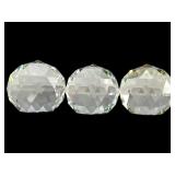Three Faceted Crystal Paperweights