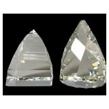 2 Swarovski Crystal Paperweights