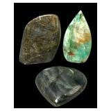 Polished Labradorite, Emerald Style Gemstones