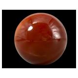 Carnelian Agate Sphere, 1.5 Inches