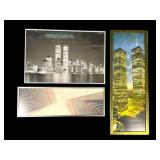 Three Framed Twin Towers Prints