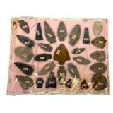 24 Stone Projectile Points