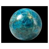 Polished Blue Apatite Sphere, 2 Inches