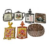 8 Assorted Cast Iron Trivets