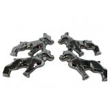 Four Chrome Mack Truck Ornaments