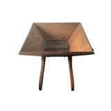 Primitive Wooden Crank-Operated Grinder