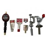 6 Beer Tap Handles and Tap Hardware