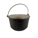 Cast Iron Pot With Handle, 8 1/2 Inches Tall