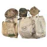 Military Gear and Canvas Bags
