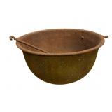 Large Cast Iron Cauldron with Handle