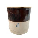 Stoneware Two-Gallon Crock, 9×10 Inches