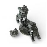 4 Chrome Metal Mack Truck Ornaments