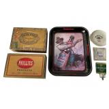 Budweiser Serving Tray+Cigar Boxes+Ashtrays/Items