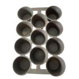 Cast Iron Muffin Pan, 12 Cups
