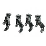 4 Chrome Mac Truck Bulldog Ornaments