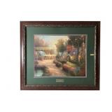 Cobblestone Lane #1 Lith by Thomas Kinkade