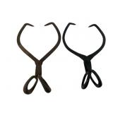 Two Steel Ice Tongs