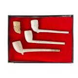 Clay Smoking Pipes in Display Box