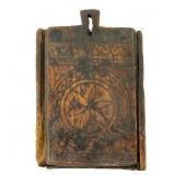 PA Dutch Carved Wooden Candle Box