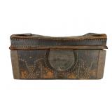Antique Leather Trunk with Tack Details