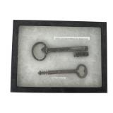 2 Framed Rare Skeleton and Folding Keys