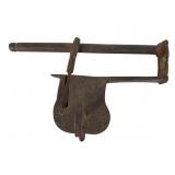 Early Iron English or French Padlock with Key