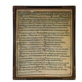 Antique Needlework Sampler, 1801