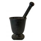 Cast Iron Mortar and Pestle Set