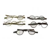Five Pairs of Antique Glasses