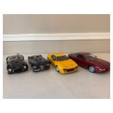 Four Diecast Model Cars