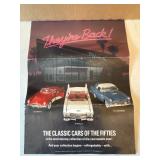1950s Die-Cast Car Collection with Shelf