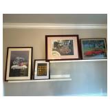 Decorative Car Art, Coins, and Clock Collection