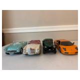 Four Diecast Model Cars
