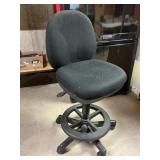 Adjustable Black Office Chair on Casters