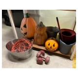 Plastic Pumpkins with Weights and Buckets