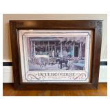 George Lyster Amish Market Print, Framed