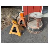 Metal Jack Stands and Step Stool