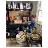 Workbench With Tools and Garage Items