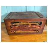 Wooden Cracker Box with Painted Label