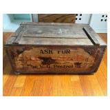 Wooden V.G. Pretzel Co. Crate