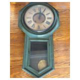 Green Painted And Sonia Wall Clock