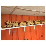 Wooden Train with Passenger Cars, 54 Inches