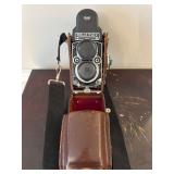 Rolleiflex TLR Camera with Leather Case