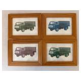 Four Framed Truck Prints