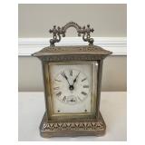 Antique Ansonia Metal Desk Clock