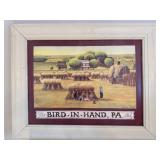 George Lyster Framed Print, Amish Wheat Harvest