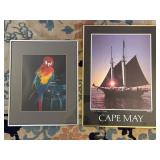 Two Matted and Framed Decorative Prints
