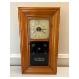 OGEE JC Brown shelf Clock, Forestville, CT