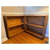 Pair Modern Wooden Bookshelves